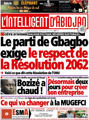 L’intelligent d’Abidjan N° 2723