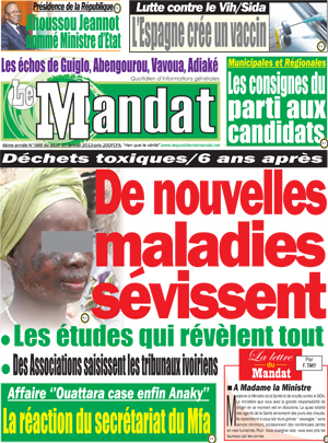 Le Mandat N° 986