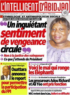 L’intelligent d’Abidjan N° 2738