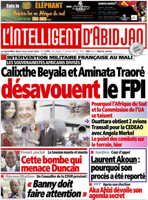 L’intelligent d’Abidjan N° 2739