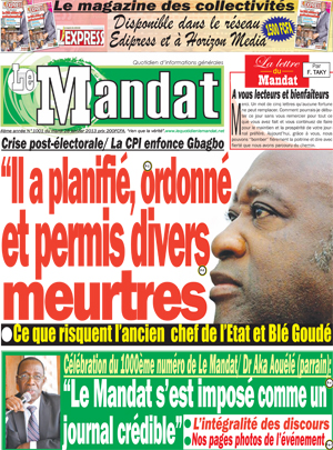 Le Mandat N° 1001