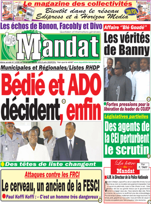 Le Mandat N° 1006
