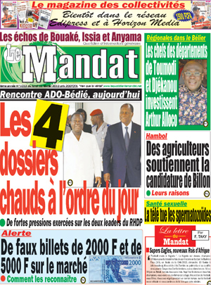 Le Mandat N° 1012