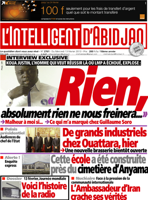 L’intelligent d’Abidjan N° 2761