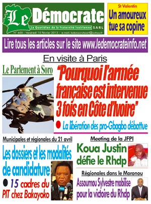 Le Democrate N° 600