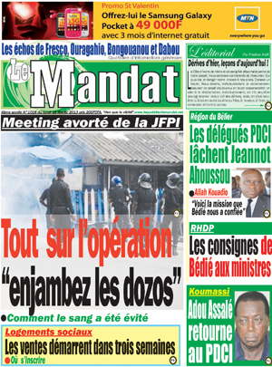 Le Mandat N° 1018