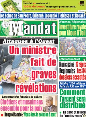 Le Mandat N° 1042