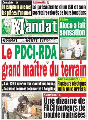 Le Mandat N° 1070