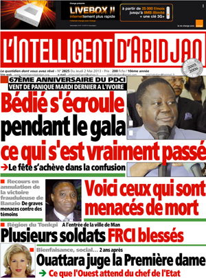 L’intelligent d’Abidjan N° 2825