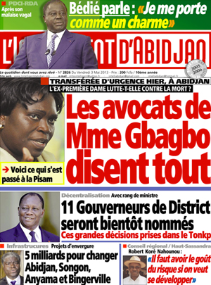 L’intelligent d’Abidjan N° 2826