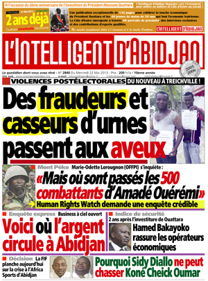 L’intelligent d’Abidjan N° 2840