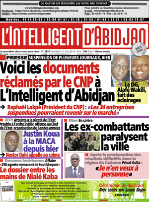 L’intelligent d’Abidjan N° 2857