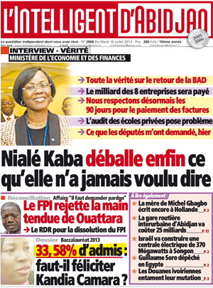 L’intelligent d’Abidjan N° 2866