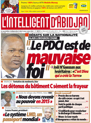 L’intelligent d’Abidjan N° 2873