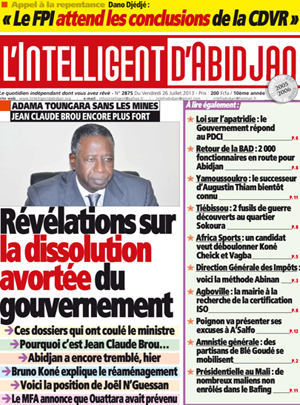 L’intelligent d’Abidjan N° 2875