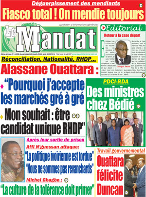 Le Mandat N° 1159