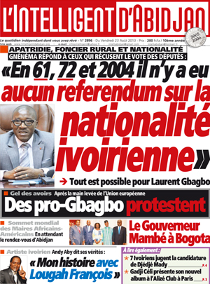 L’intelligent d’Abidjan N° 2896