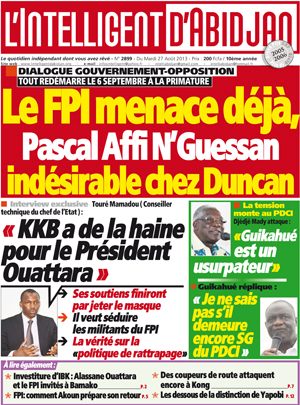 L’intelligent d’Abidjan N° 2899