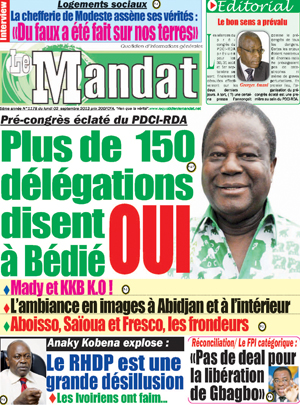Le Mandat N° 1178
