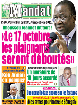 Le Mandat N° 1209