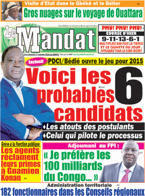Le Mandat N° 1238