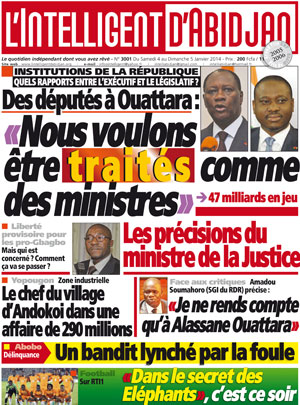 L’intelligent d’Abidjan N° 3001