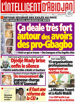 L’intelligent d’Abidjan N° 3019