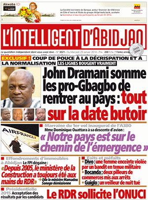 L’intelligent d’Abidjan N° 3021