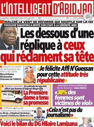 L’intelligent d’Abidjan N° 3027