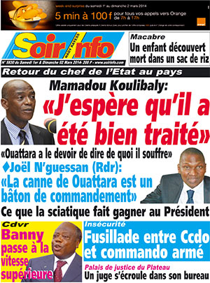 Soir Info N° 5830