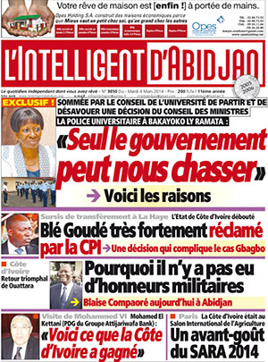 L’intelligent d’Abidjan N° 3050