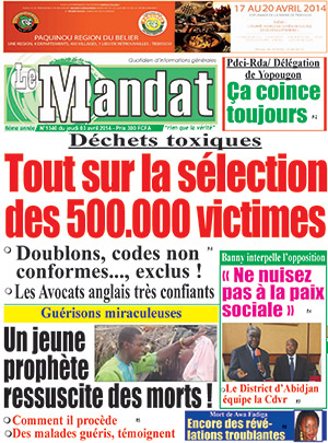Le Mandat N° 1340