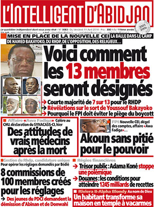 L’intelligent d’Abidjan N° 3083