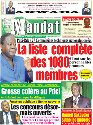 Le Mandat N° 1349