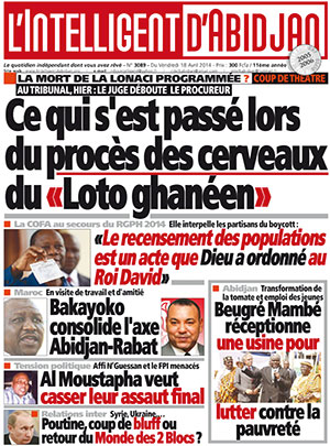 L’intelligent d’Abidjan N° 3089