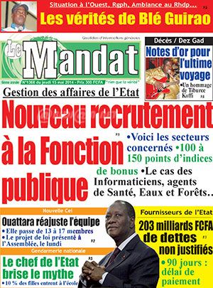 Le Mandat N° 1368