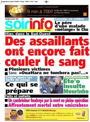 Soir Info N° 5890