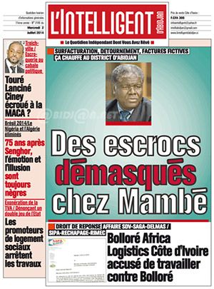 L’intelligent d’Abidjan N° 3146