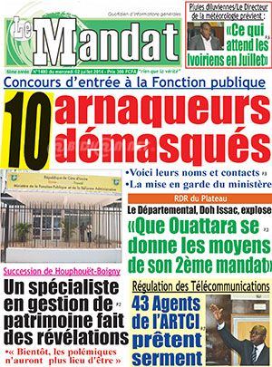 Le Mandat N° 1401