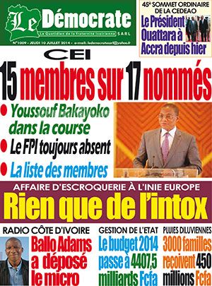 Le Democrate N° 1009