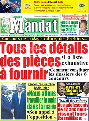 Le Mandat N° 1410