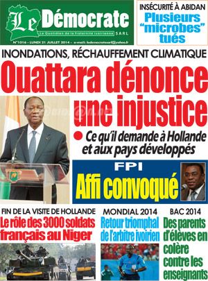 Le Democrate N° 1016