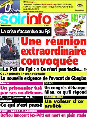 Soir Info N° 5944