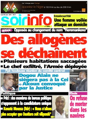 Soir Info N° 5963