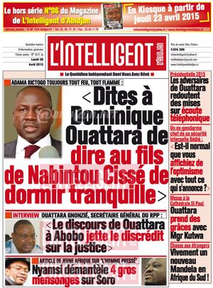 L’intelligent d’Abidjan N° 3373