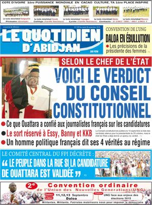 Le Quotidien d’Abidjan N° 1539