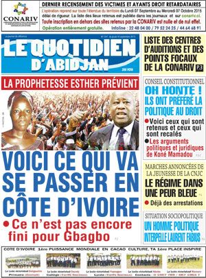 Le Quotidien d’Abidjan N° 1541
