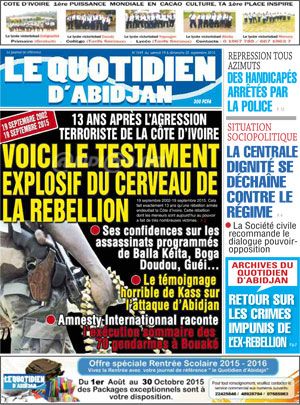 Le Quotidien d’Abidjan N° 1549