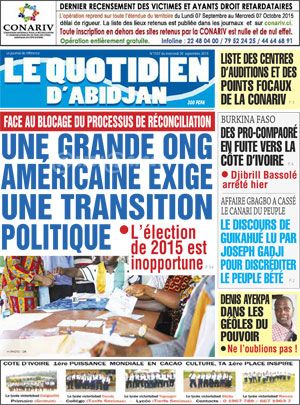 Le Quotidien d’Abidjan N° 1557