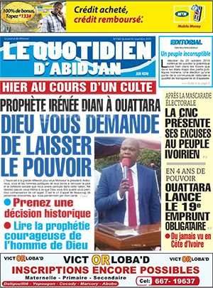 Le Quotidien d’Abidjan N° 1582